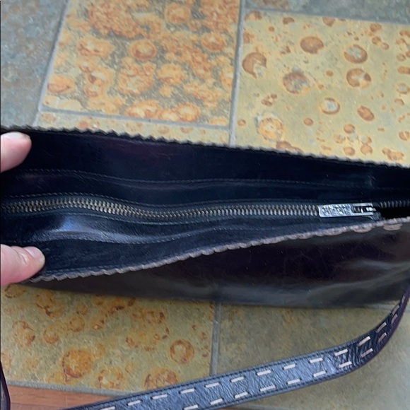 BCBG Leather Shoulder Bag Purse - Picture 3 of 7